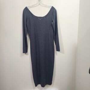 Hatch 3/4 sleeve bodycon maternity dress with shelf bra woman's size medium